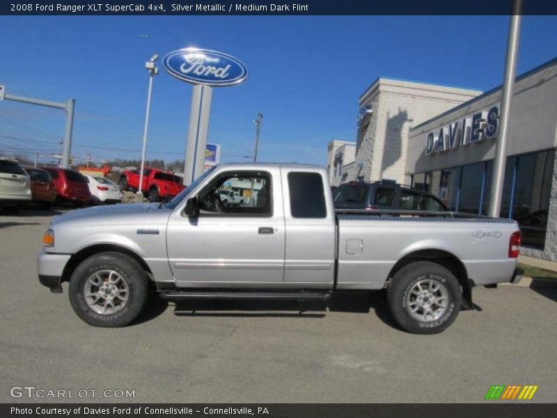 Silver Metallic / Medium Dark Flint 2008 Ford Ranger XLT SuperCab 4x4