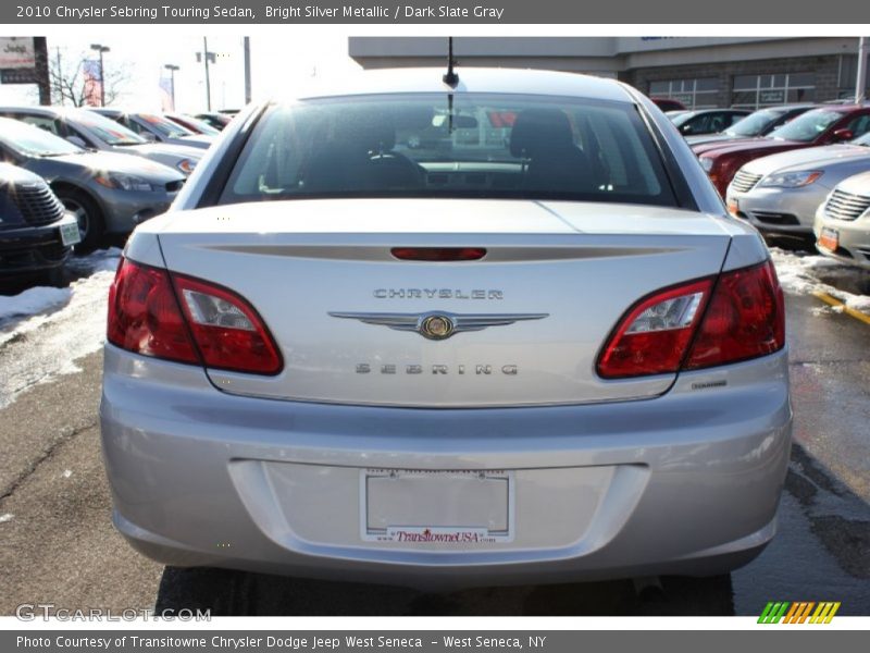 Bright Silver Metallic / Dark Slate Gray 2010 Chrysler Sebring Touring Sedan