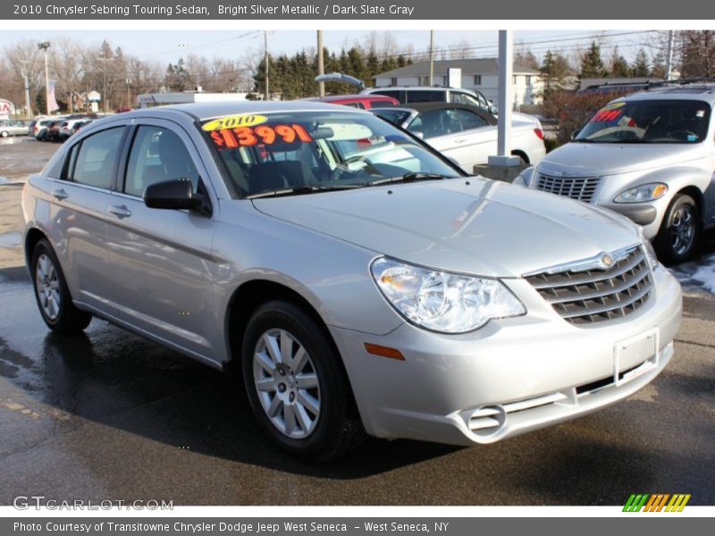 Bright Silver Metallic / Dark Slate Gray 2010 Chrysler Sebring Touring Sedan