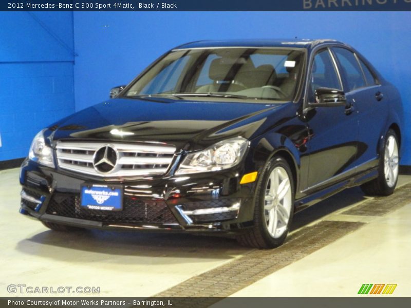 Black / Black 2012 Mercedes-Benz C 300 Sport 4Matic