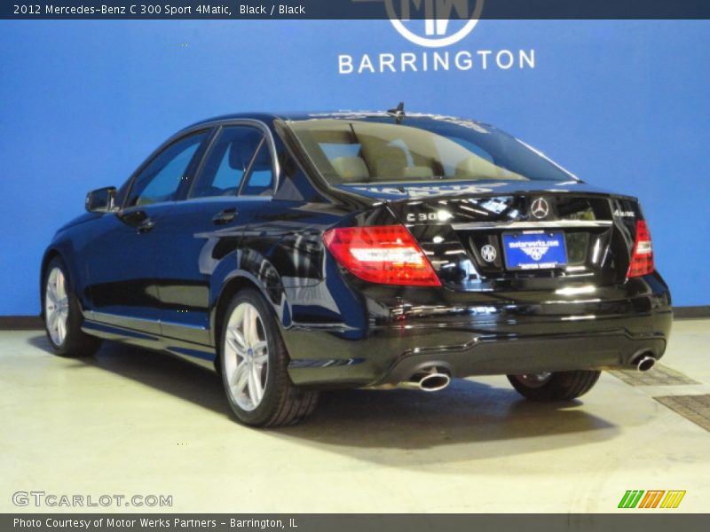 Black / Black 2012 Mercedes-Benz C 300 Sport 4Matic