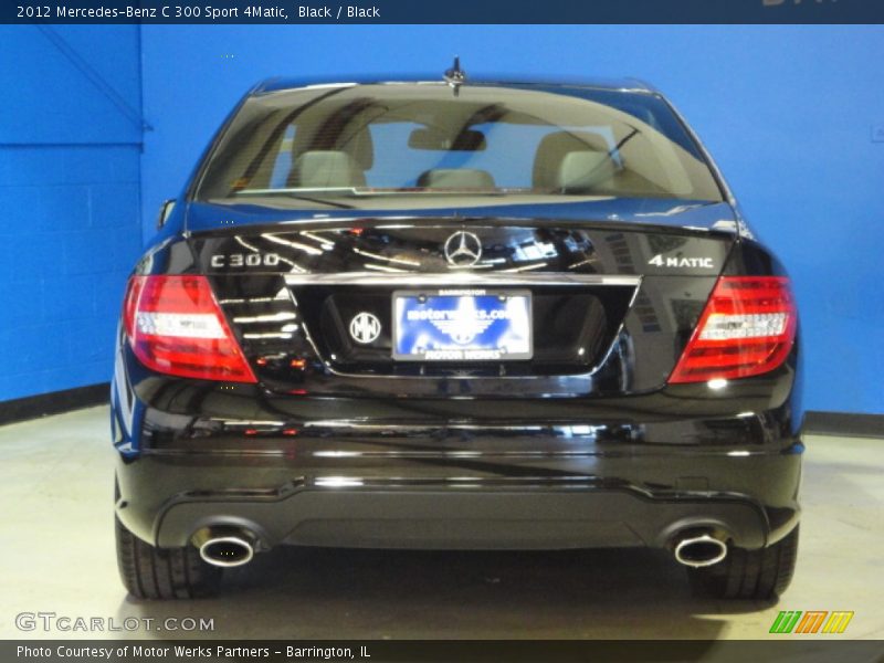 Black / Black 2012 Mercedes-Benz C 300 Sport 4Matic