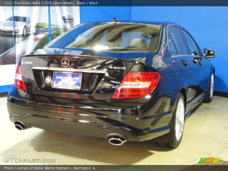 Black / Black 2012 Mercedes-Benz C 300 Sport 4Matic