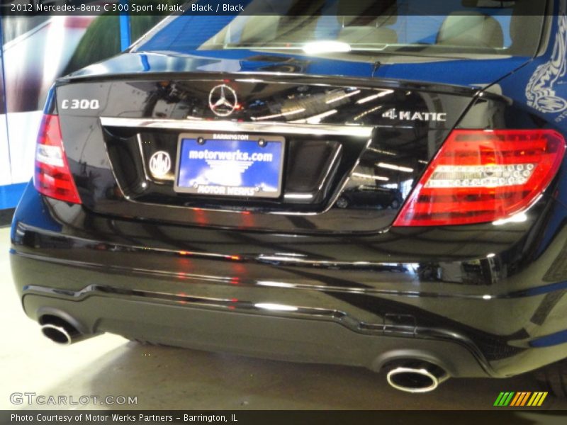 Black / Black 2012 Mercedes-Benz C 300 Sport 4Matic