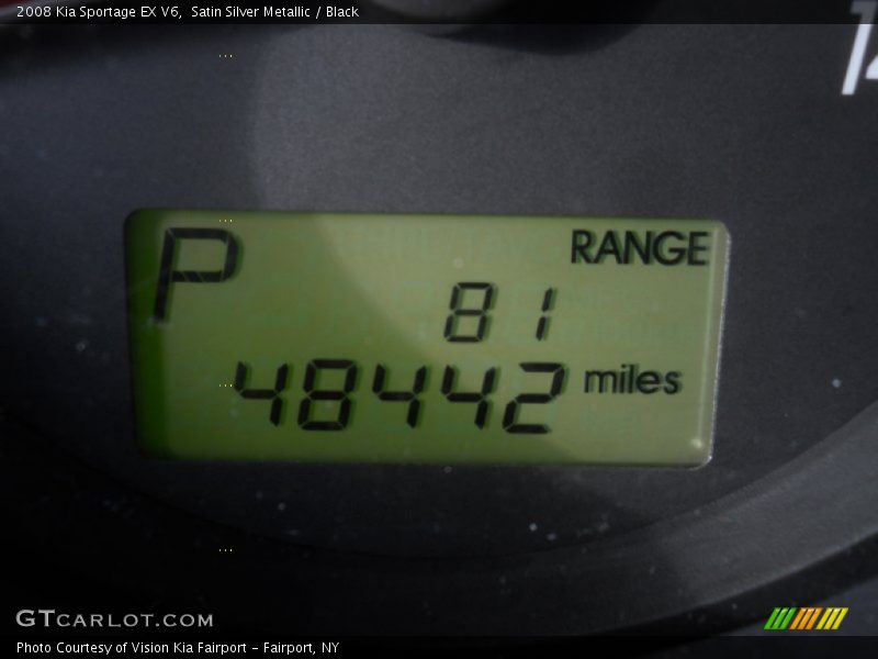 Satin Silver Metallic / Black 2008 Kia Sportage EX V6