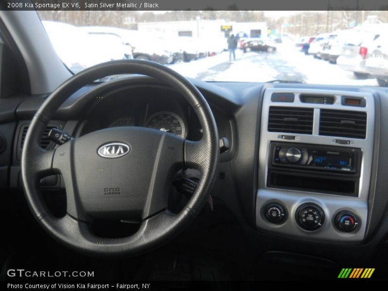 Satin Silver Metallic / Black 2008 Kia Sportage EX V6