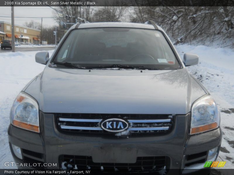 Satin Silver Metallic / Black 2008 Kia Sportage EX V6