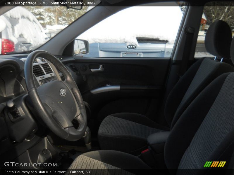 Satin Silver Metallic / Black 2008 Kia Sportage EX V6