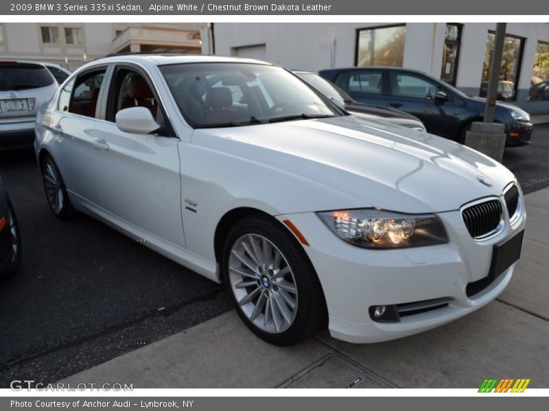 Alpine White / Chestnut Brown Dakota Leather 2009 BMW 3 Series 335xi Sedan