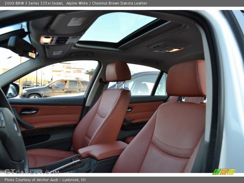 Alpine White / Chestnut Brown Dakota Leather 2009 BMW 3 Series 335xi Sedan