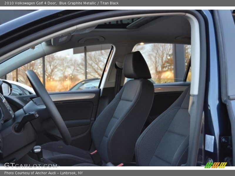 Blue Graphite Metallic / Titan Black 2010 Volkswagen Golf 4 Door