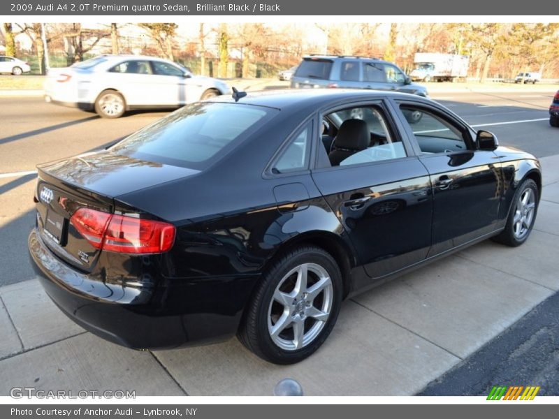 Brilliant Black / Black 2009 Audi A4 2.0T Premium quattro Sedan