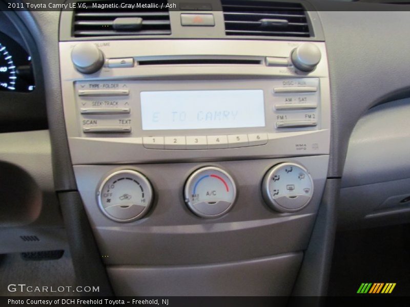 Magnetic Gray Metallic / Ash 2011 Toyota Camry LE V6