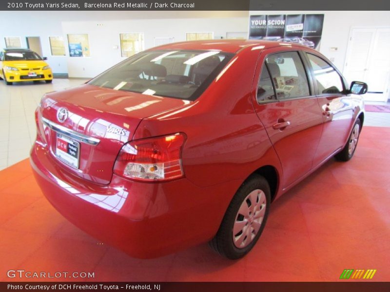 Barcelona Red Metallic / Dark Charcoal 2010 Toyota Yaris Sedan