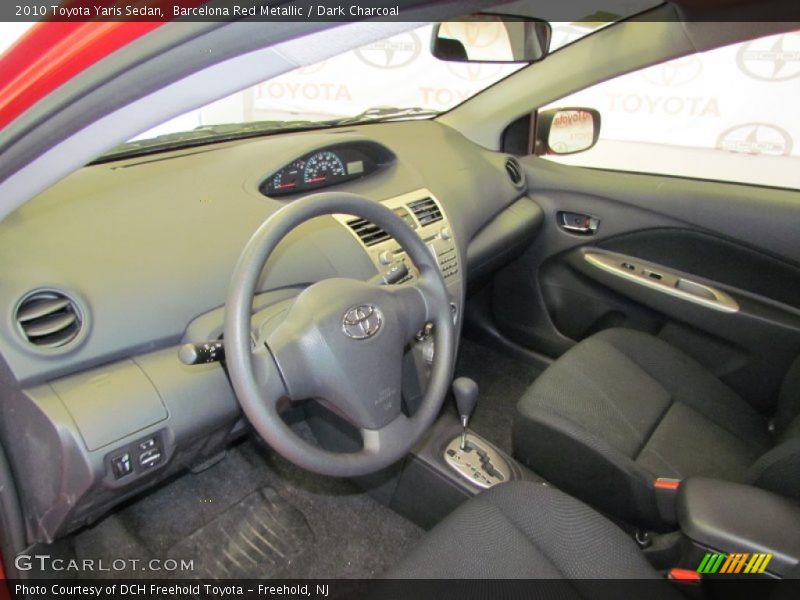 Barcelona Red Metallic / Dark Charcoal 2010 Toyota Yaris Sedan