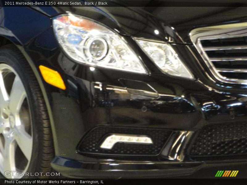 Black / Black 2011 Mercedes-Benz E 350 4Matic Sedan