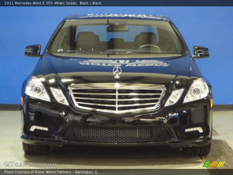 Black / Black 2011 Mercedes-Benz E 350 4Matic Sedan