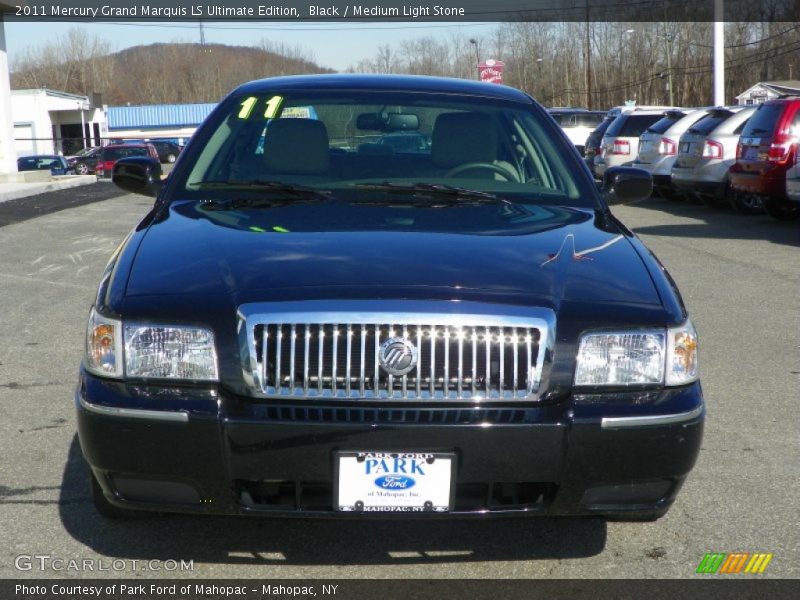 Black / Medium Light Stone 2011 Mercury Grand Marquis LS Ultimate Edition