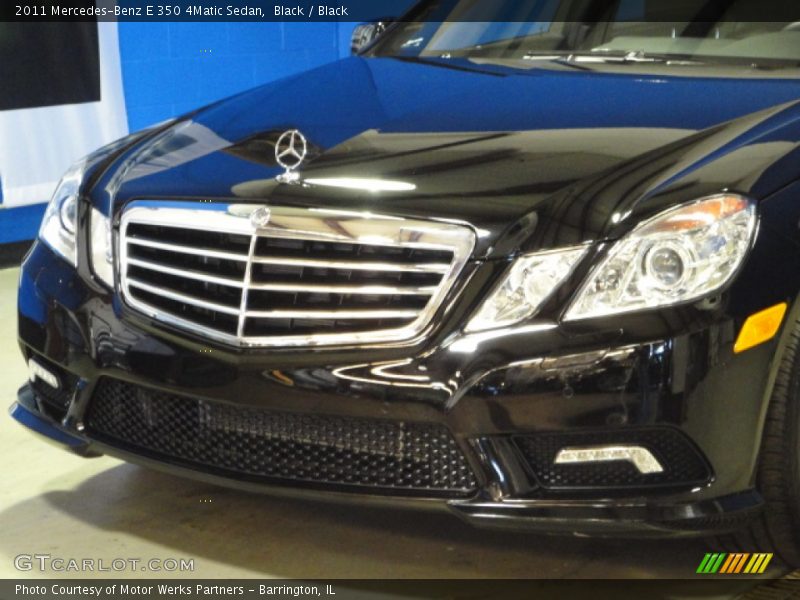 Black / Black 2011 Mercedes-Benz E 350 4Matic Sedan