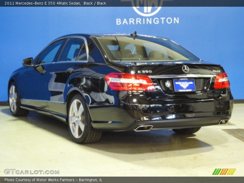 Black / Black 2011 Mercedes-Benz E 350 4Matic Sedan