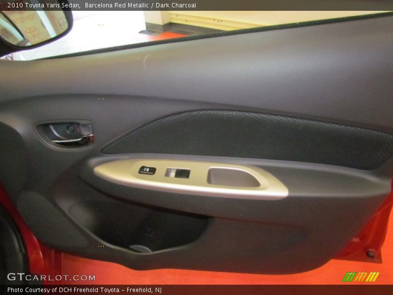 Barcelona Red Metallic / Dark Charcoal 2010 Toyota Yaris Sedan