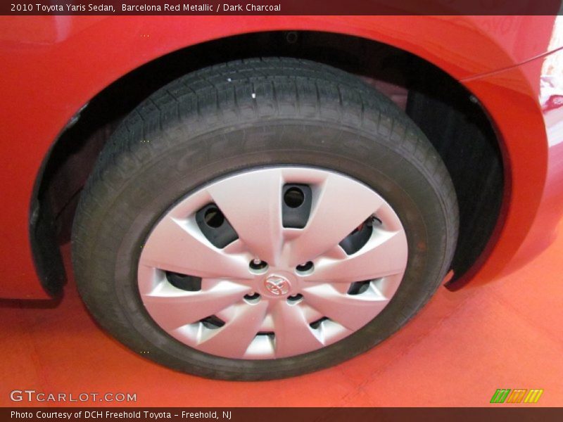 Barcelona Red Metallic / Dark Charcoal 2010 Toyota Yaris Sedan