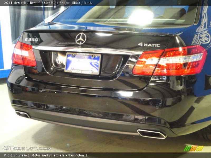 Black / Black 2011 Mercedes-Benz E 350 4Matic Sedan