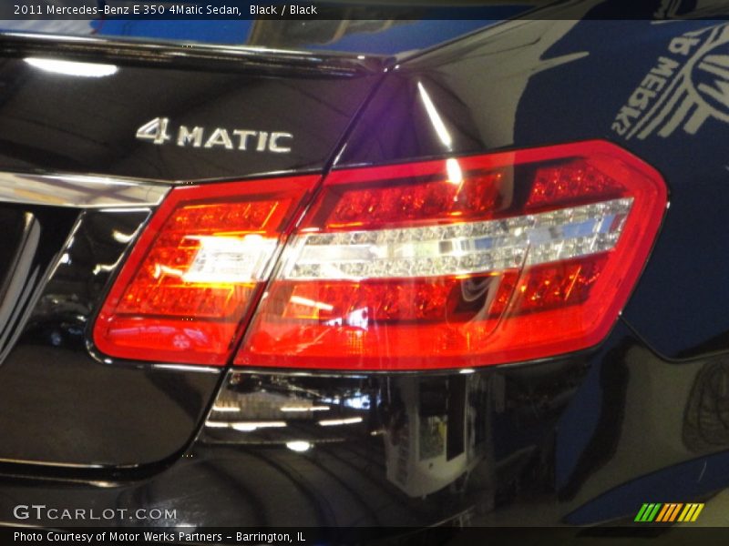 Black / Black 2011 Mercedes-Benz E 350 4Matic Sedan