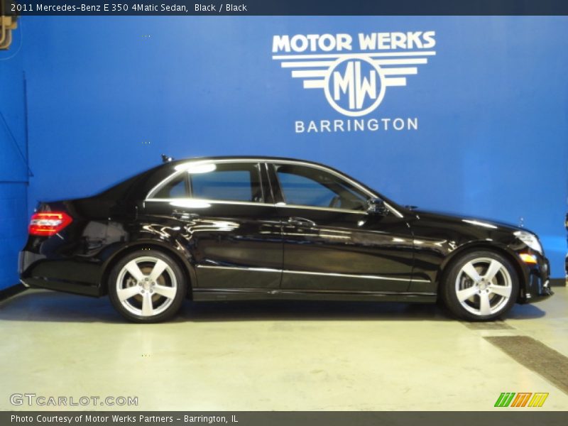 Black / Black 2011 Mercedes-Benz E 350 4Matic Sedan