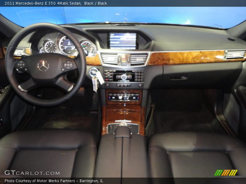 Black / Black 2011 Mercedes-Benz E 350 4Matic Sedan