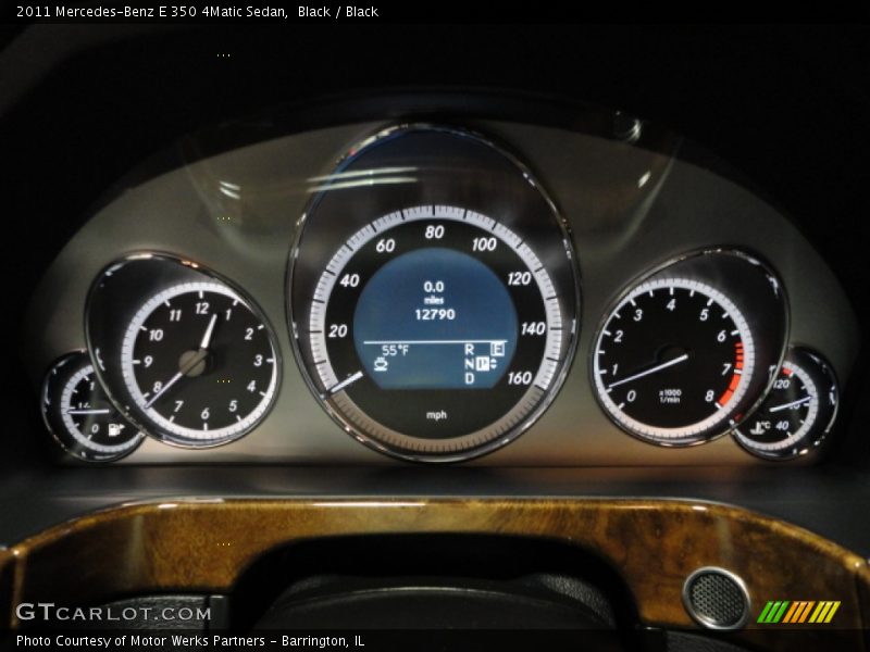 Black / Black 2011 Mercedes-Benz E 350 4Matic Sedan