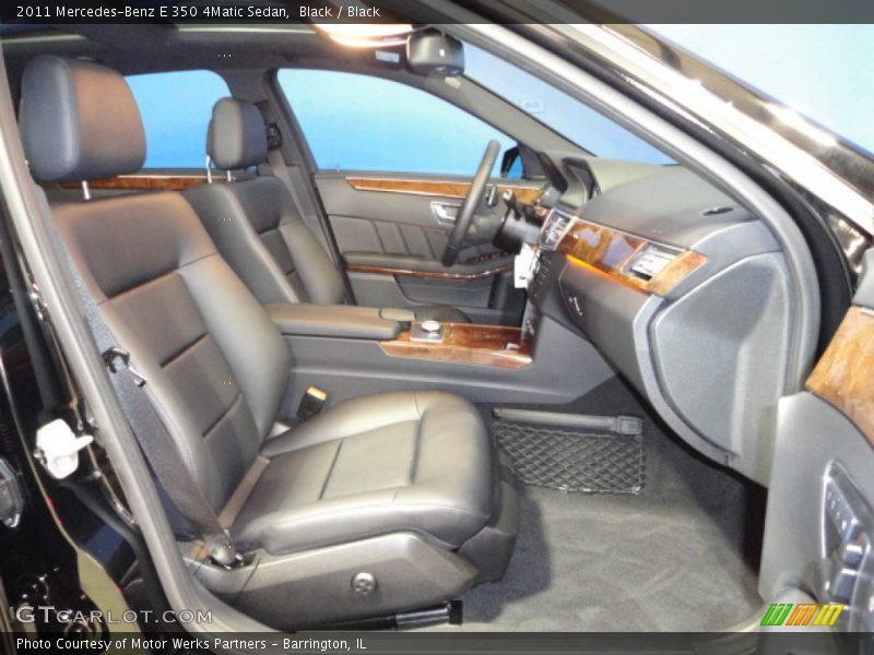 Black / Black 2011 Mercedes-Benz E 350 4Matic Sedan