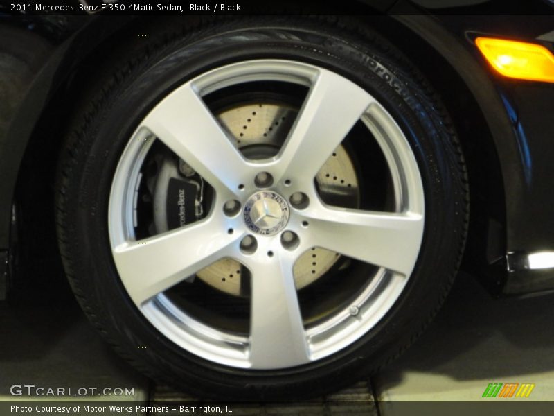 Black / Black 2011 Mercedes-Benz E 350 4Matic Sedan