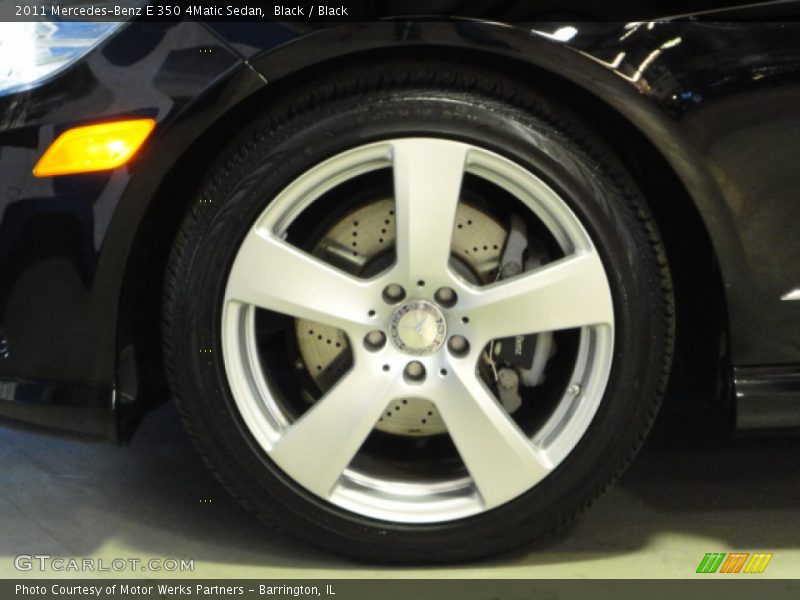 Black / Black 2011 Mercedes-Benz E 350 4Matic Sedan