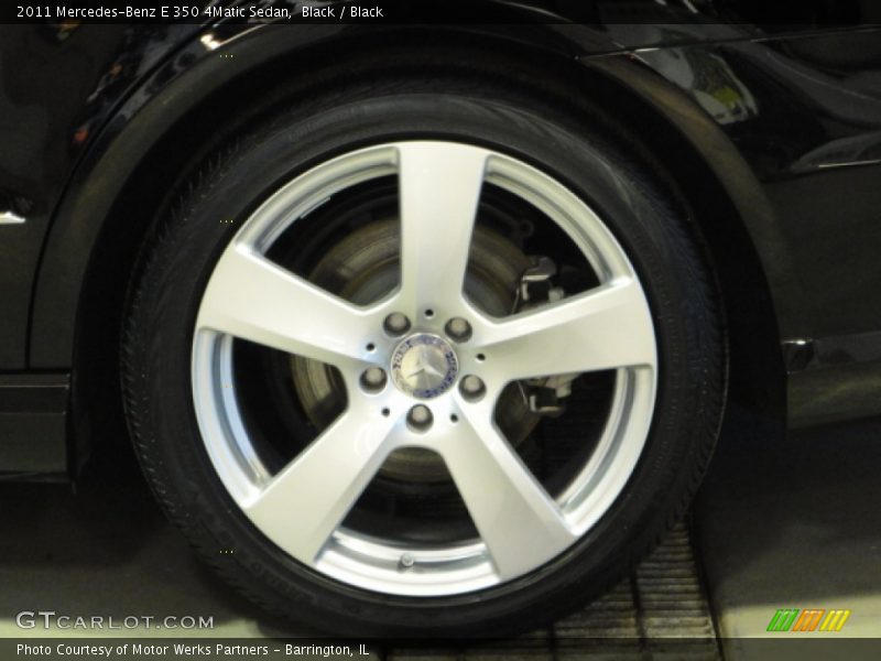 Black / Black 2011 Mercedes-Benz E 350 4Matic Sedan