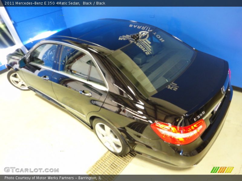 Black / Black 2011 Mercedes-Benz E 350 4Matic Sedan
