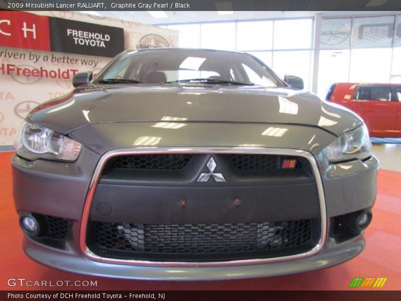Graphite Gray Pearl / Black 2009 Mitsubishi Lancer RALLIART