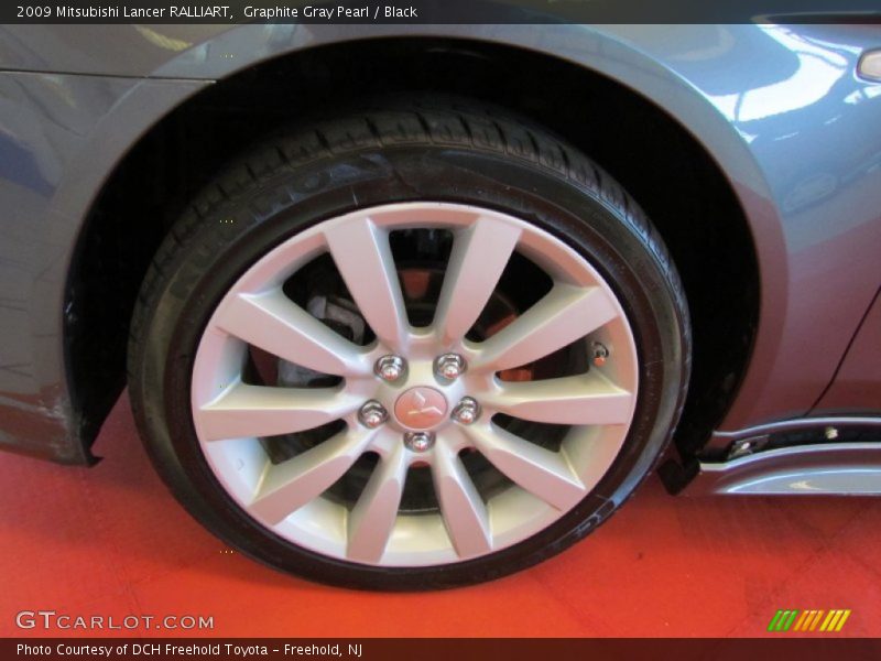 Graphite Gray Pearl / Black 2009 Mitsubishi Lancer RALLIART