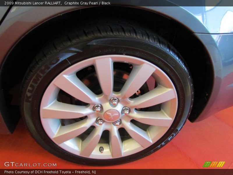 Graphite Gray Pearl / Black 2009 Mitsubishi Lancer RALLIART