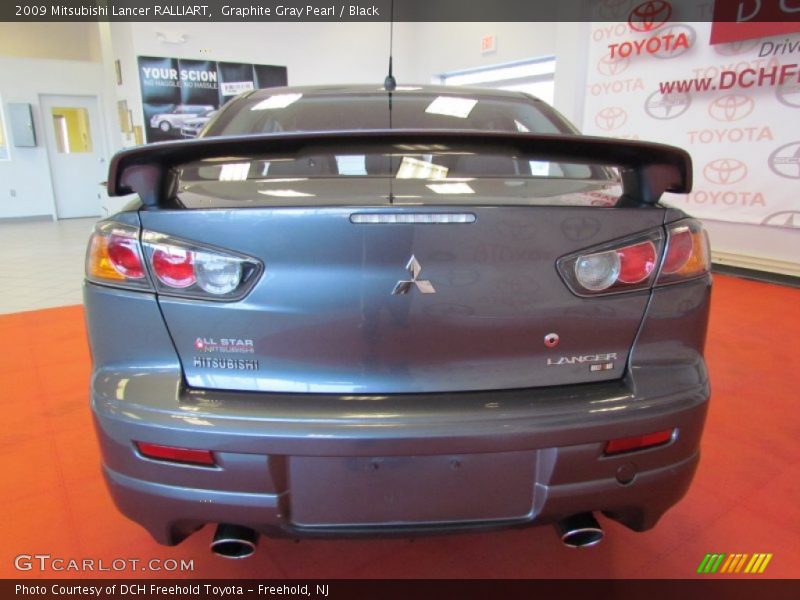 Graphite Gray Pearl / Black 2009 Mitsubishi Lancer RALLIART