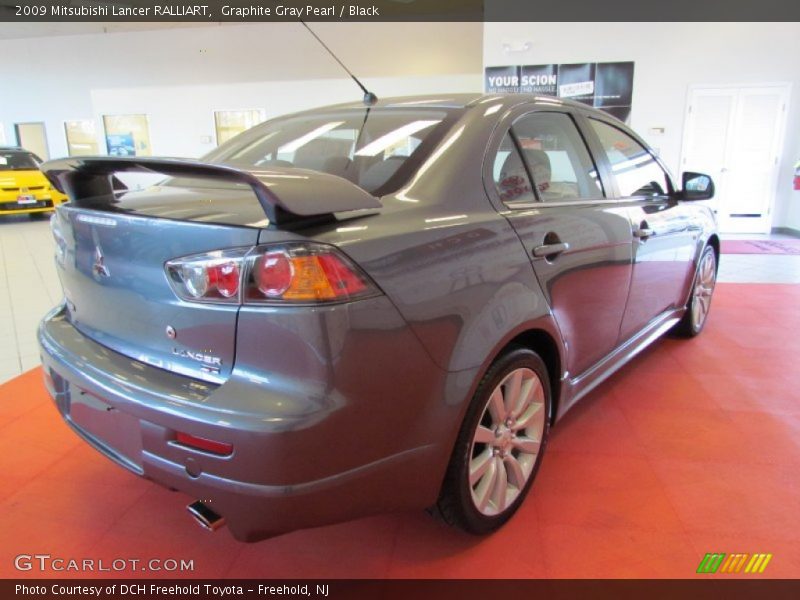 Graphite Gray Pearl / Black 2009 Mitsubishi Lancer RALLIART