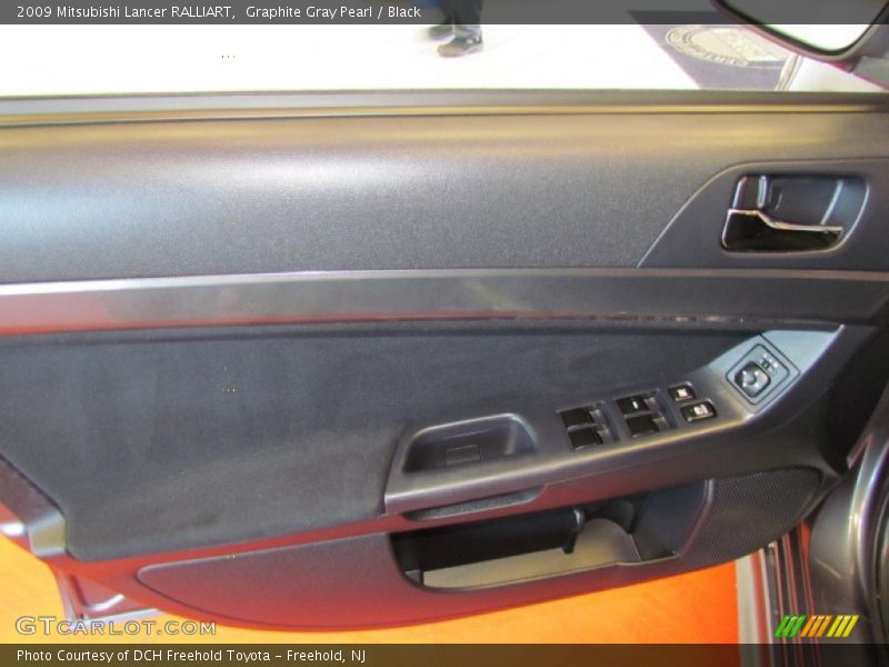 Graphite Gray Pearl / Black 2009 Mitsubishi Lancer RALLIART