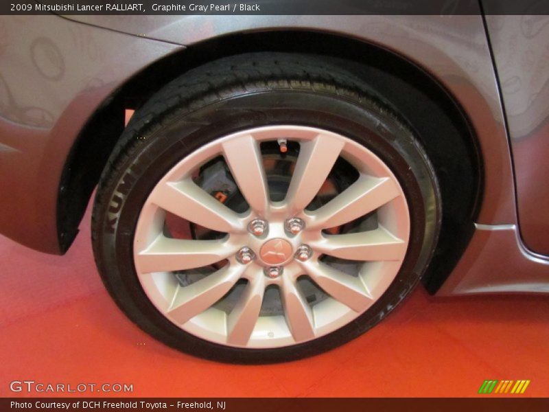 Graphite Gray Pearl / Black 2009 Mitsubishi Lancer RALLIART
