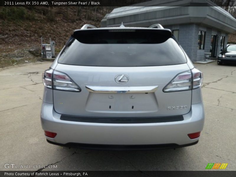 Tungsten Silver Pearl / Black 2011 Lexus RX 350 AWD