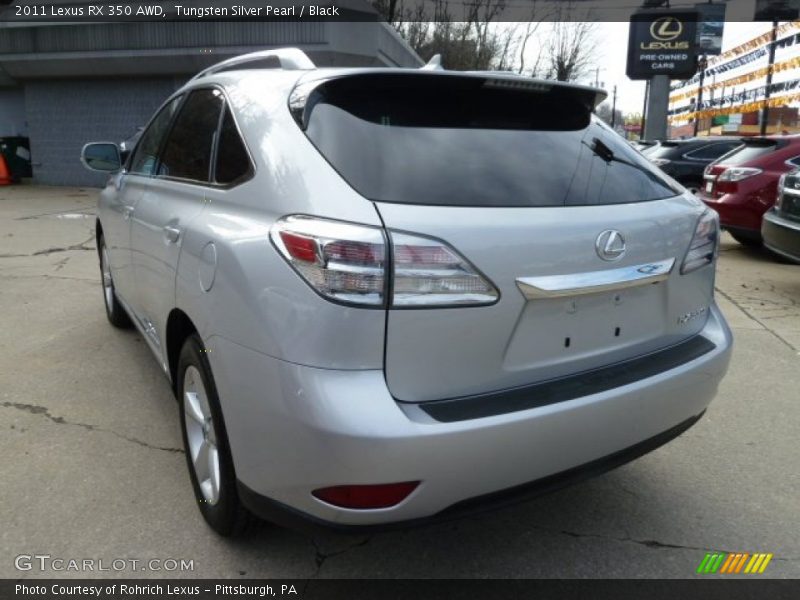Tungsten Silver Pearl / Black 2011 Lexus RX 350 AWD