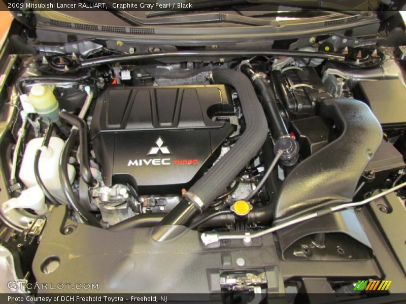 Graphite Gray Pearl / Black 2009 Mitsubishi Lancer RALLIART