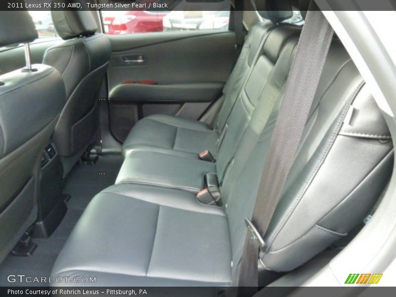 Tungsten Silver Pearl / Black 2011 Lexus RX 350 AWD