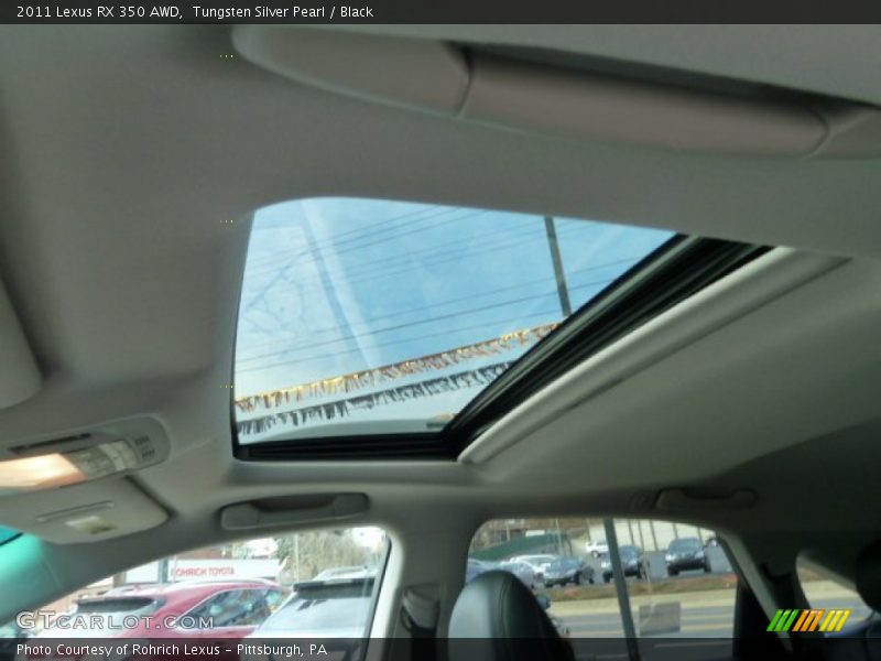 Tungsten Silver Pearl / Black 2011 Lexus RX 350 AWD