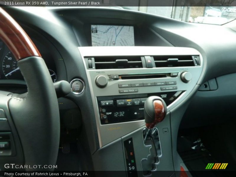 Tungsten Silver Pearl / Black 2011 Lexus RX 350 AWD