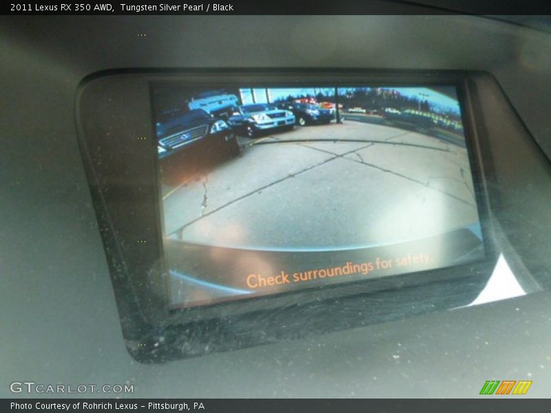 Tungsten Silver Pearl / Black 2011 Lexus RX 350 AWD